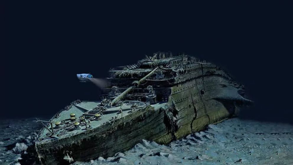 Restos del Titanic en el fondo del mar