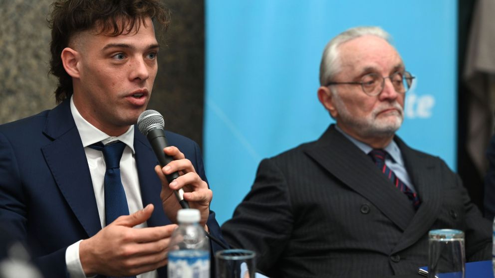 Santiago Maratea y Ricardo Nissen, titular de la Inspección General de la Justicia.