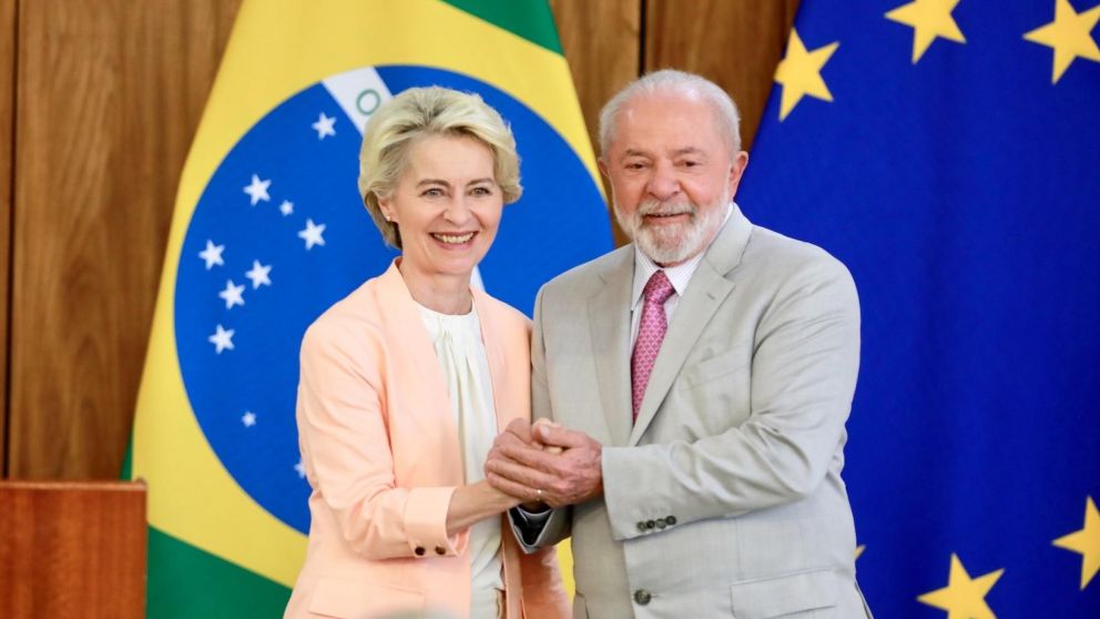 Lula recibió a Von der Leyen en Brasilia