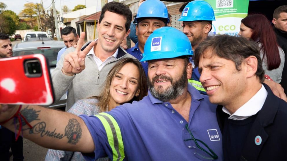 El ministro De Pedro se mostró con el Gobernador Kicillof y la titular de Aysa en Pablo Podestá.