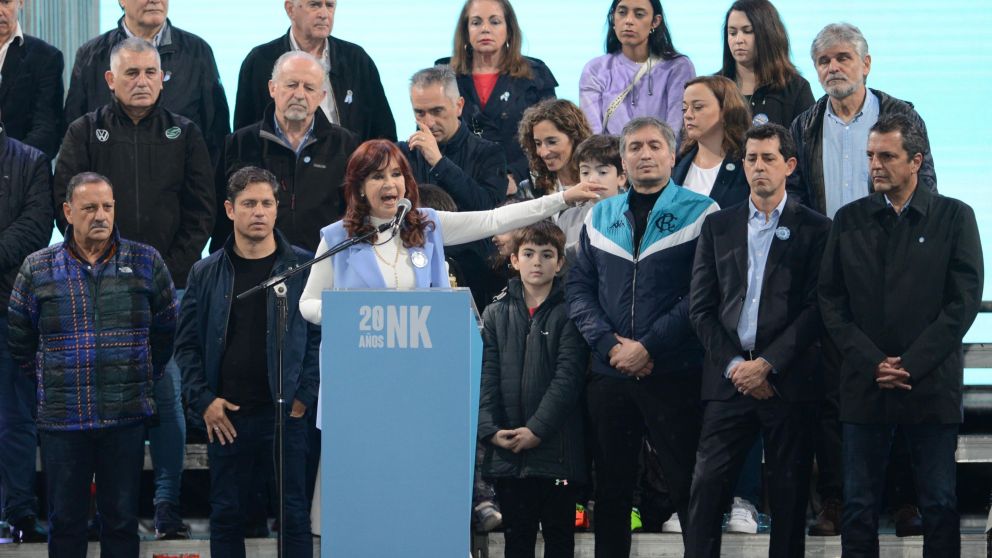 Cristina Kirchner fue la única oradora en Plaza de Mayo