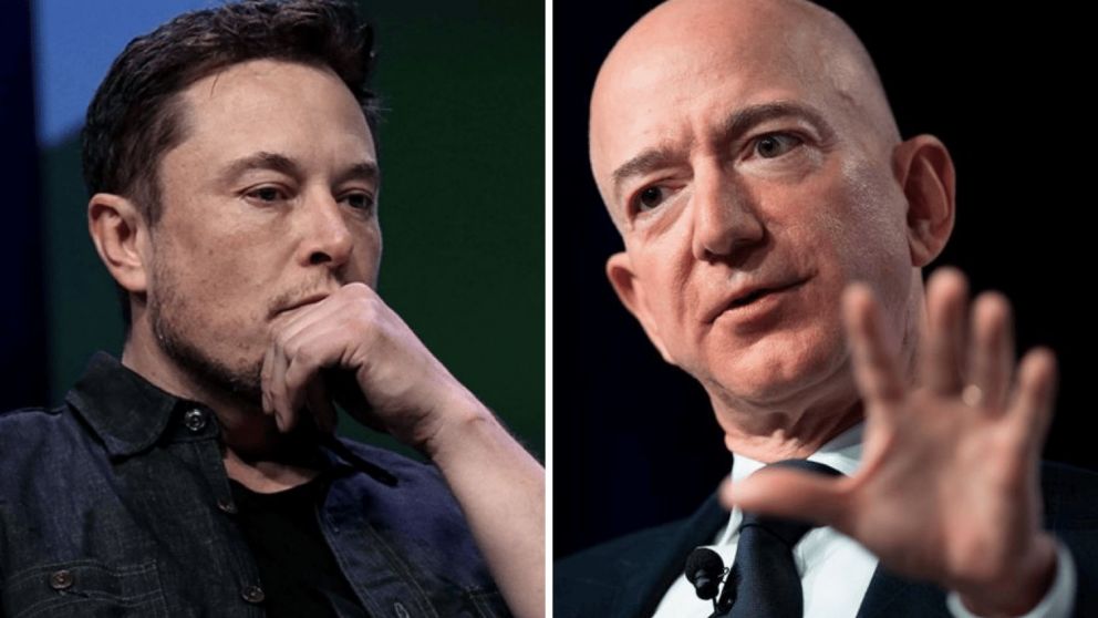 Ambos multimillonarios son dueños de empresas espaciales