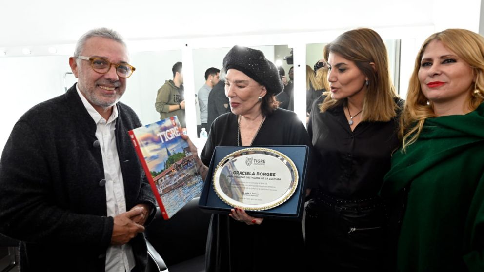 El Municipio de Tigre distinguió a Graciela Borges como Personalidad Destacada de la Cultura