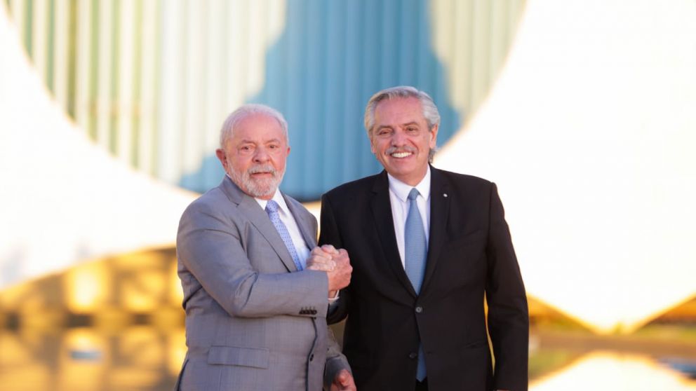 El presidente de Brasil, Luiz Inacio Lula Da Silva, anfitrión de Alberto Fernández