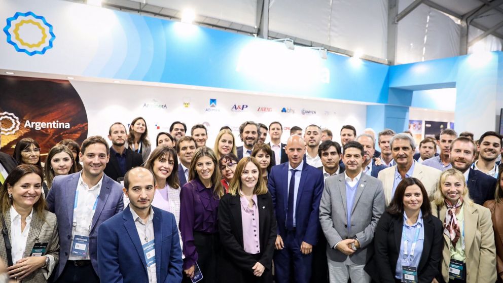 El canciller inauguró el pabellón argentino en la Expomin