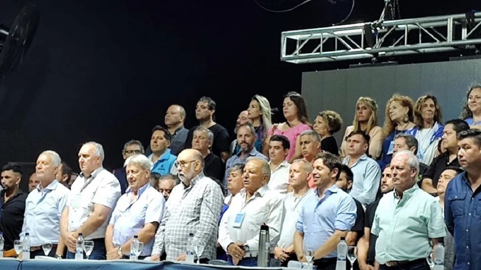 Abel Furlán, Andrés Rodríguez y Cristian Jerónimo, la CGT Nacional presente en La Plata