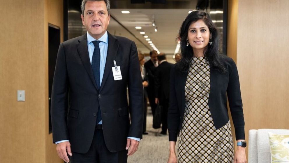 Sergio Massa se reunió con Gita Gopinath, con foco en la sequía
