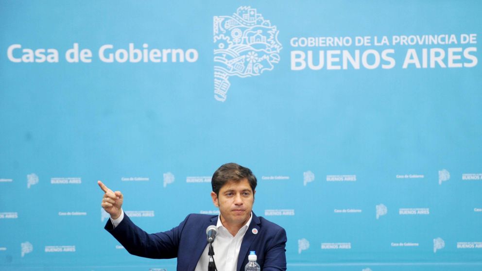 El gobernador Axel Kicillof