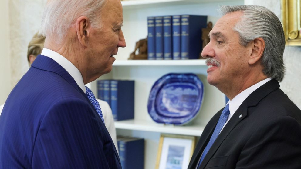 Joe Biden y Alberto Fernández tuvieron su primera reunión en la Casa Blanca