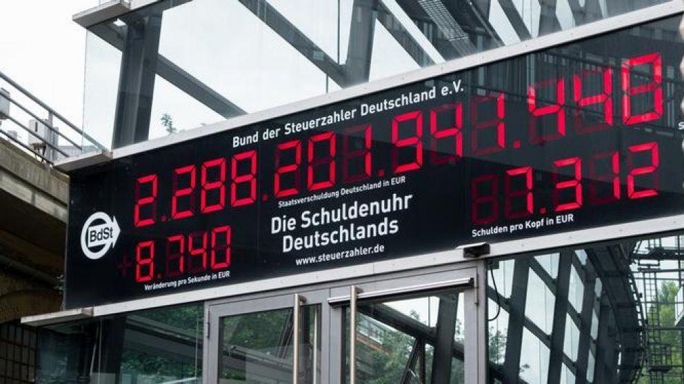El "reloj de la deuda pública" de Alemania
