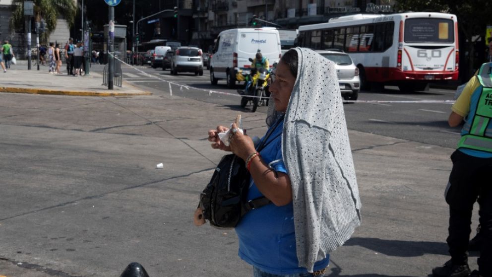 La sensación térmica rondó los 40 grados