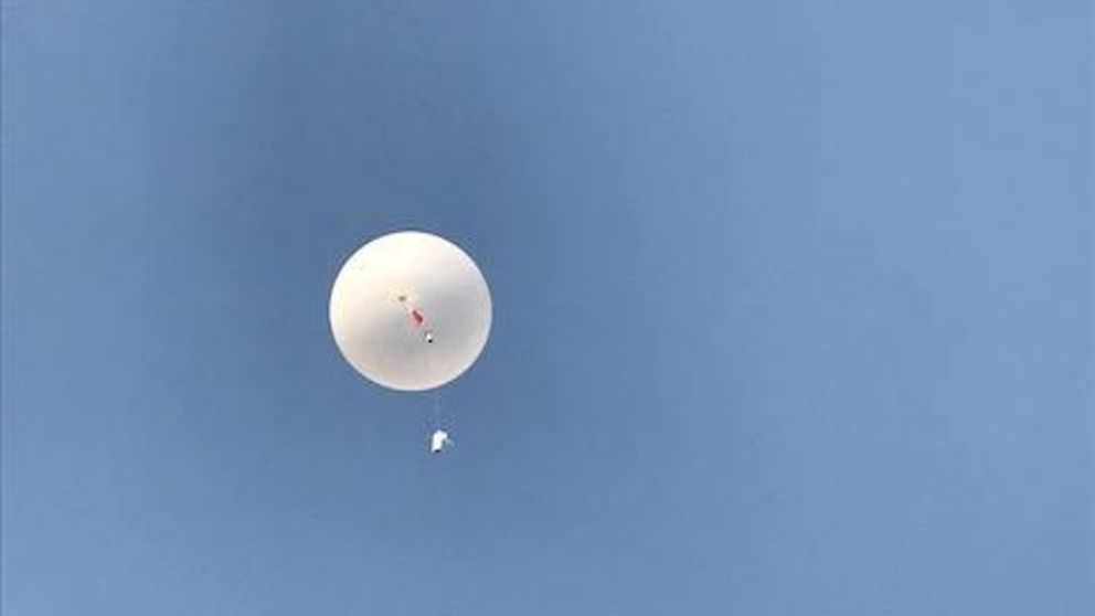 El globo chino estaba a una altura de 20.000 metros