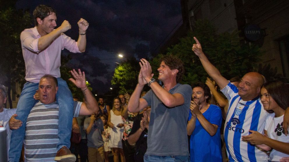 Martín Lousteau y Facundo Manes viajaron a La Pampa para festejar con Berhongaray