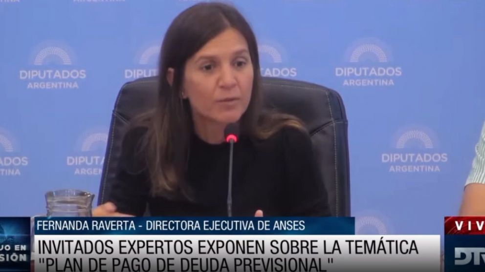 Fernanda Raverta, titular de Anses, expuso sobre el plan de pago de deuda previsional
