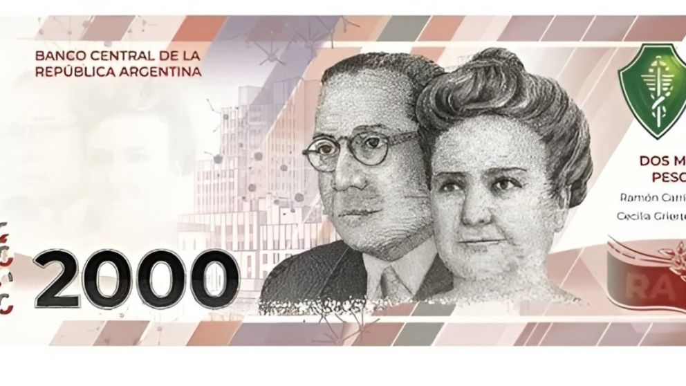Lanzan un nuevo billete de $2.000 con la imagen de Cecilia Grierson y Ramón Carrillo