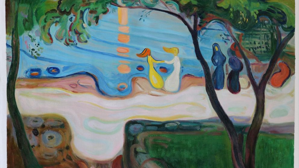 "Danza en la playa" de Edvard Munch