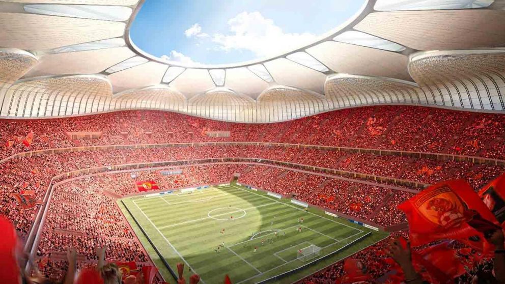 El estado para cien mil personas no llegó a terminarse por las deudas de Evergrande