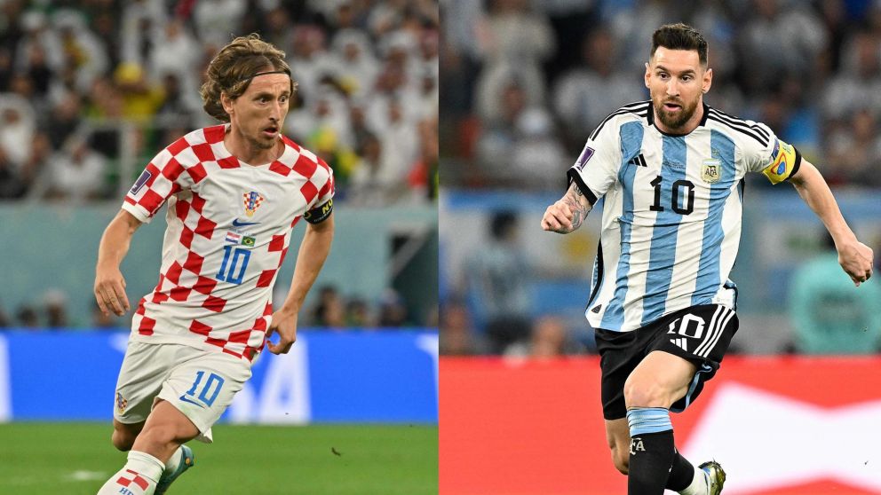 Modri y Messi, las dos grandes figuras de Croacia y Argentina