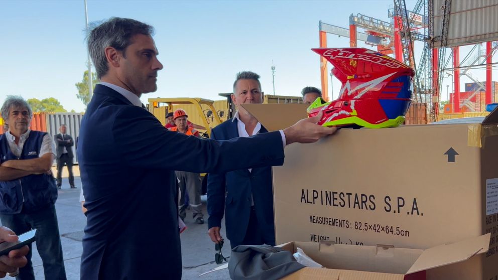 Guillermo Michel, director general de Aduanas, participó del operativo.