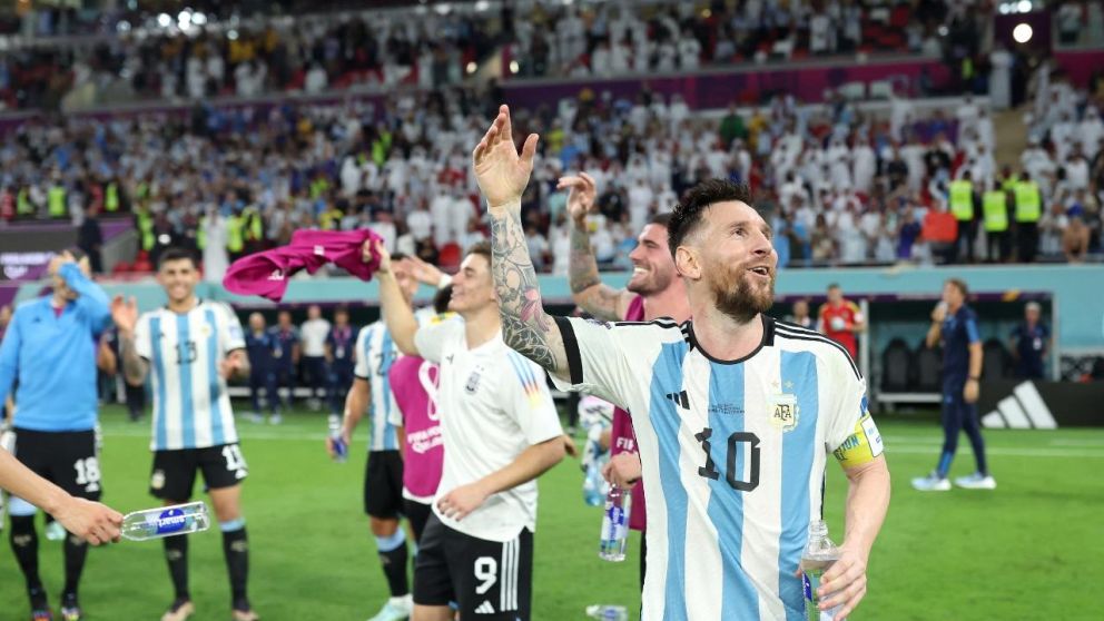 La felicidad de Lionel Messi, luego del triunfo ante Australia