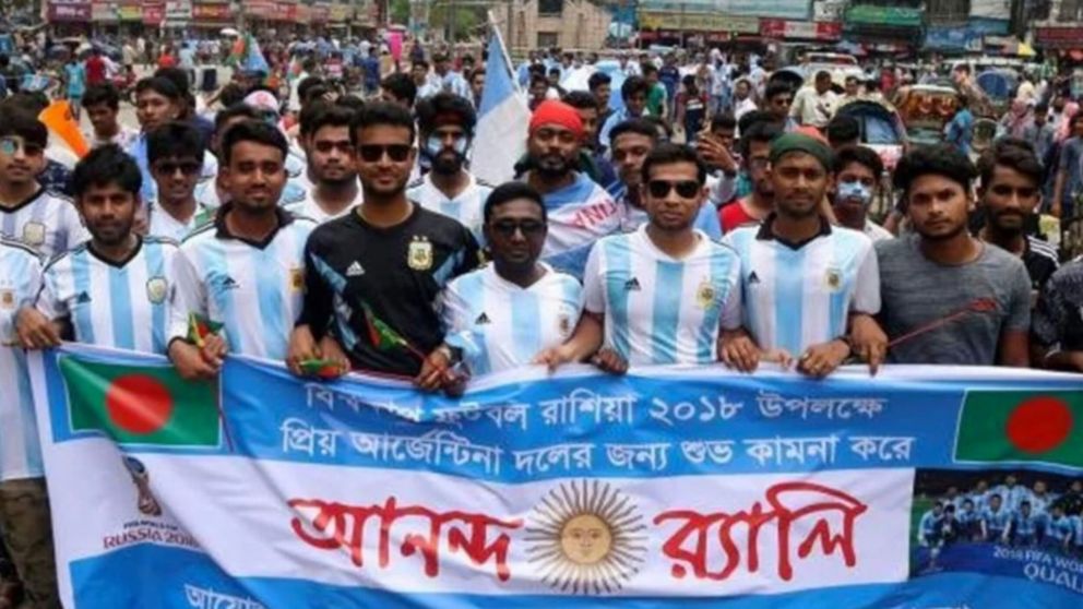 Fanatismo de Bangladesh por la Selección Argentina
