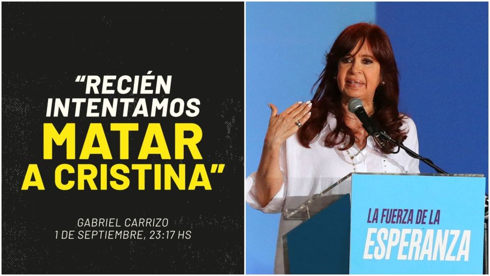 Cristina reveló detalles de mensajes de Carrizo y pidió más medidas
