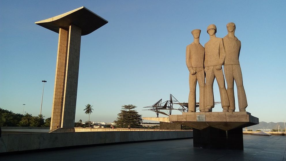 Monumento a los Muertos en la Segunda Guerra Mundial, en Rio de Janeiro