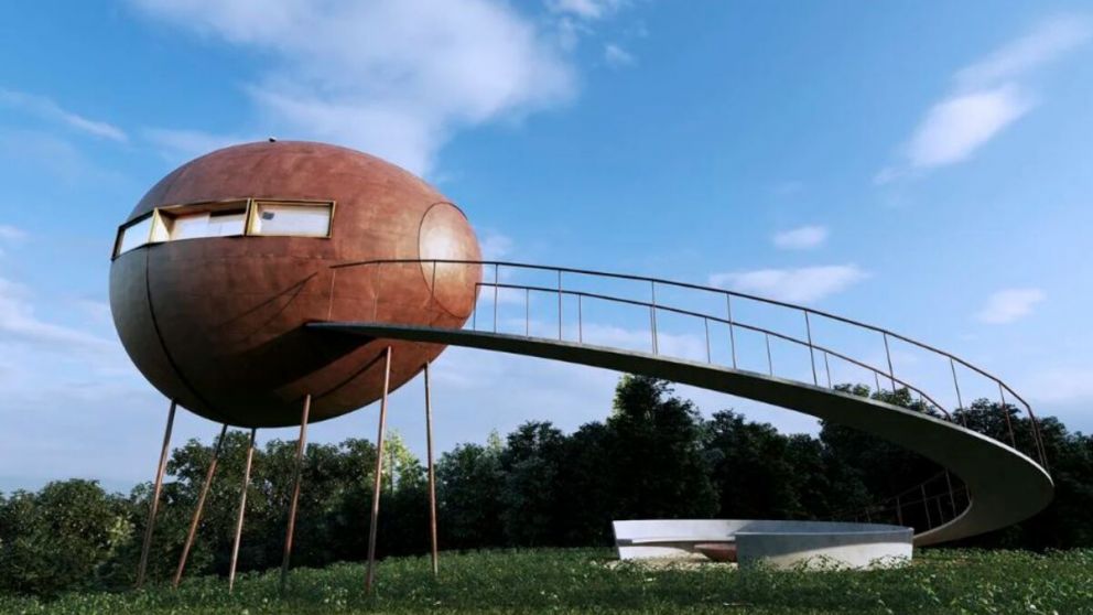 "Huevo de dragón": la cabaña más rara del mundo estará en Chubut y se ofrecerá por Airbnb