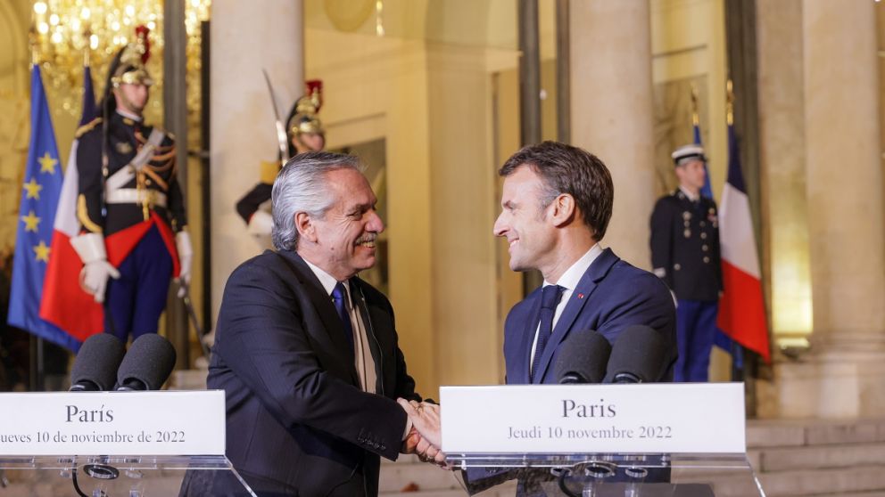 Alberto: “Con Macron compartimos un ideario común sobre la necesidad de un mundo en paz, en democracia y en desarrollo”