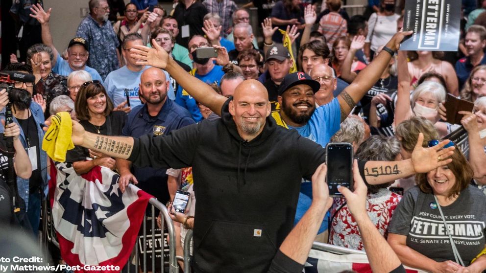 John Fetterman, el demócrata que ganó en el estado clave de Pensilvania