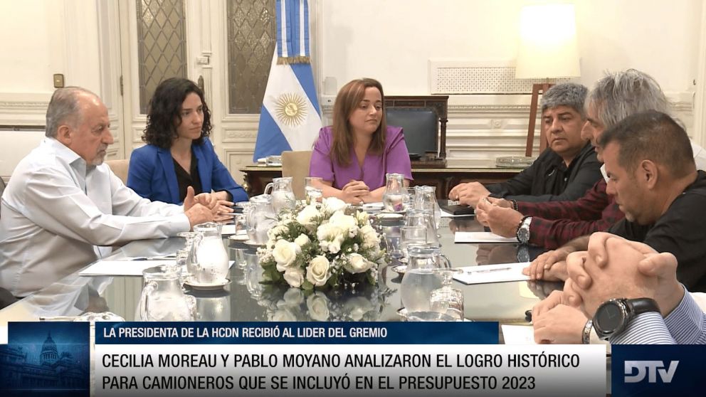 Cecilia Moreau y Pablo Moyano analizaron el logro histórico para Camioneros que se incluyó en el Presupuesto 2023