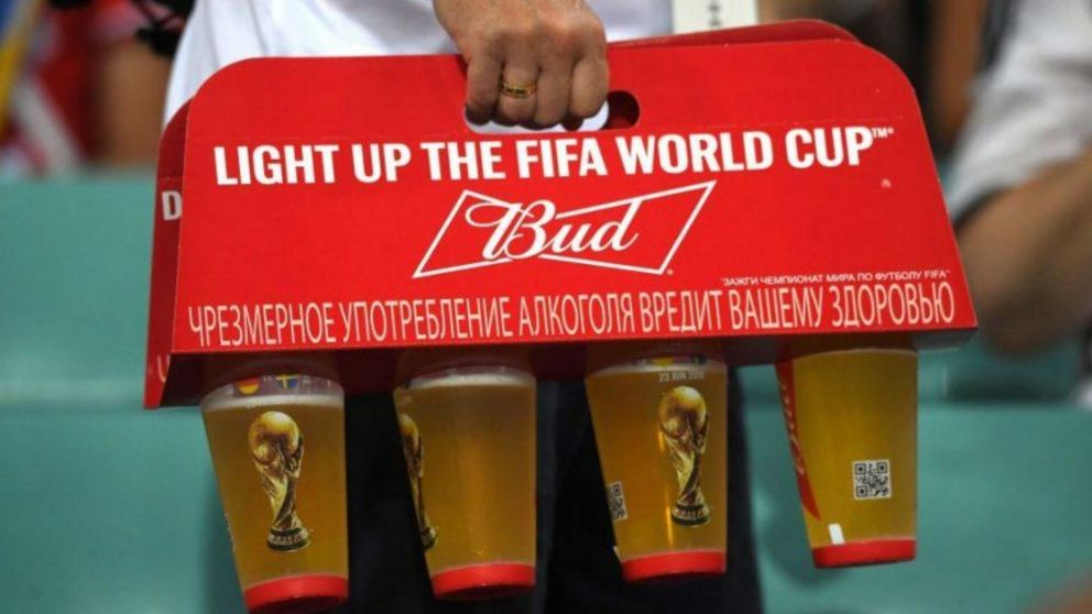 Se podrá consumir cerveza antes y después de cada partido de la Copa del Mundo