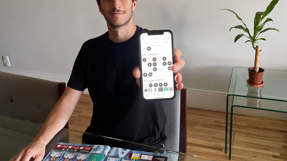 Matías Jurfest ideó una app para cambiar figuritas con sus amigos y traspasó las fronteras