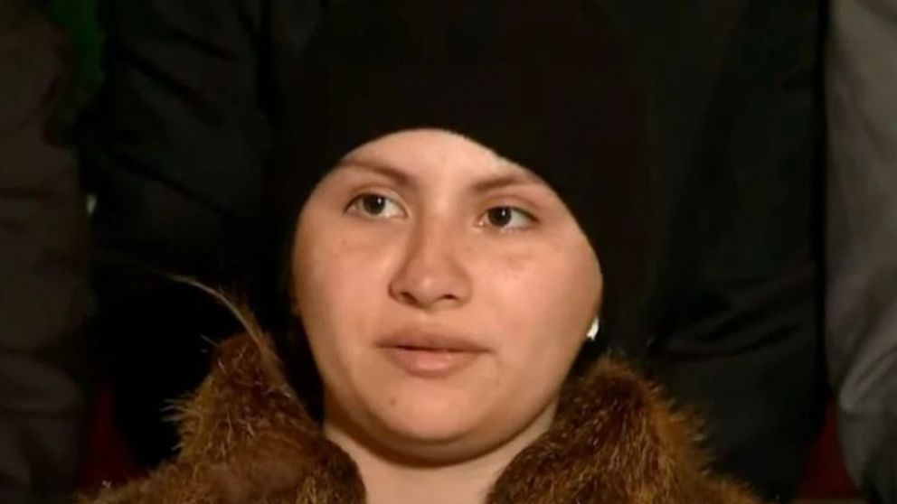 Brenda Uliarte en una entrevista con Telefé