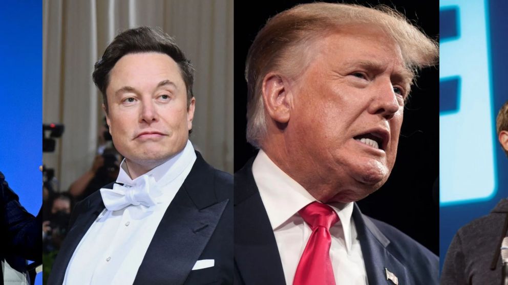 Bezos quedó segundo detrás de Musk, en la lista en la que Trump volvió y Zuckerberg se derrumbó