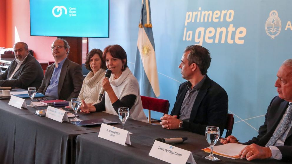 La reunión se realizó en el salón Pueblos Originarios de la Casa Rosada