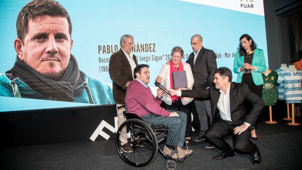 Los Pumas, protagonistas de un emotivo homenaje a Pablo Fernández