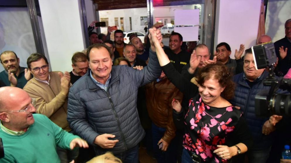 Dellarosa y Mejorel celebran el triunfo de Juntos por el Cambio en Marcos Juárez