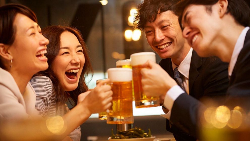 Los jóvenes japoneses no tienen el hábito de tomar alcohol