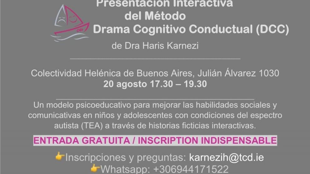 Presentación interactiva del Método Drama Cognitivo Conductual.