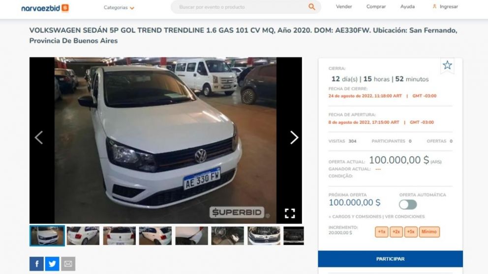 Para acceder a la subasta, deberán seguir una serie de pasos