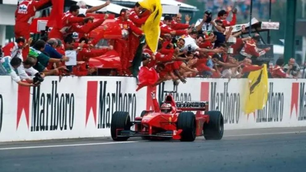 El Ferrari F30 nunca fue restaurado, se encuentra intacto desde la última carrera de Schumacher