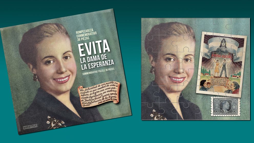 El rompecabezas de "Evita, la dama de la esperanza"