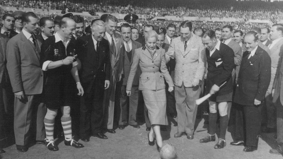 Evita perfería que Banfield saliera campeón en la final con Racing en 1951