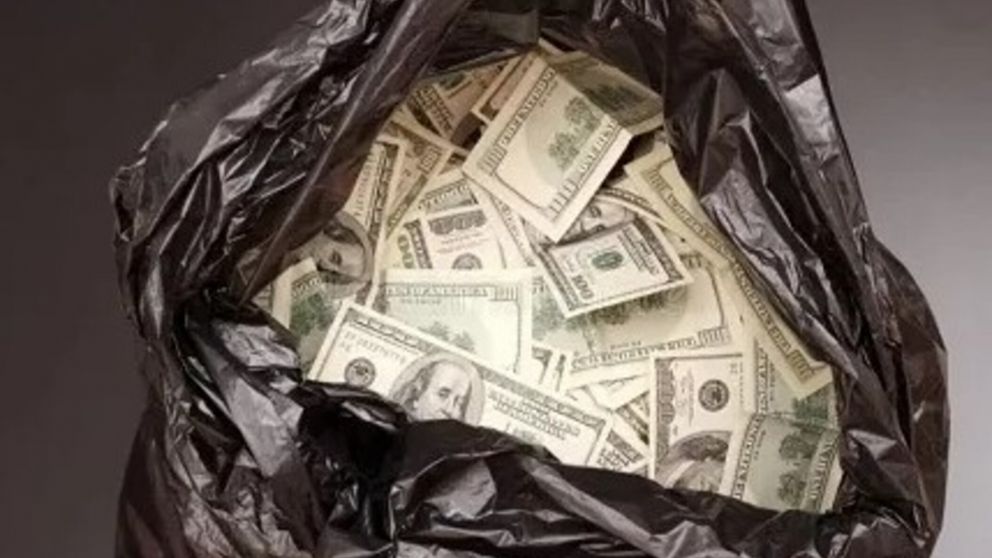 Encuentran 50 mil dólares en un basural
