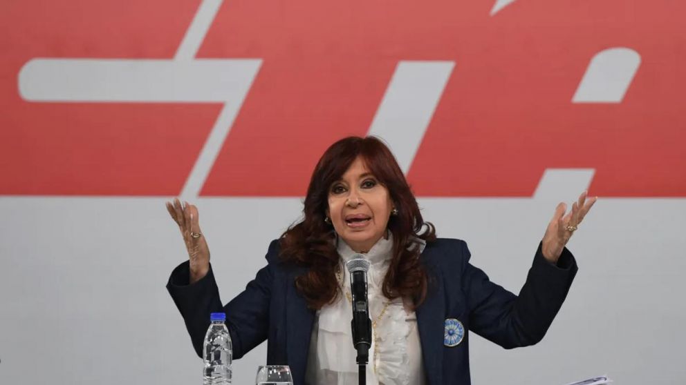 Cristina Kirchner, durante el acto por el Día de la Bandera
