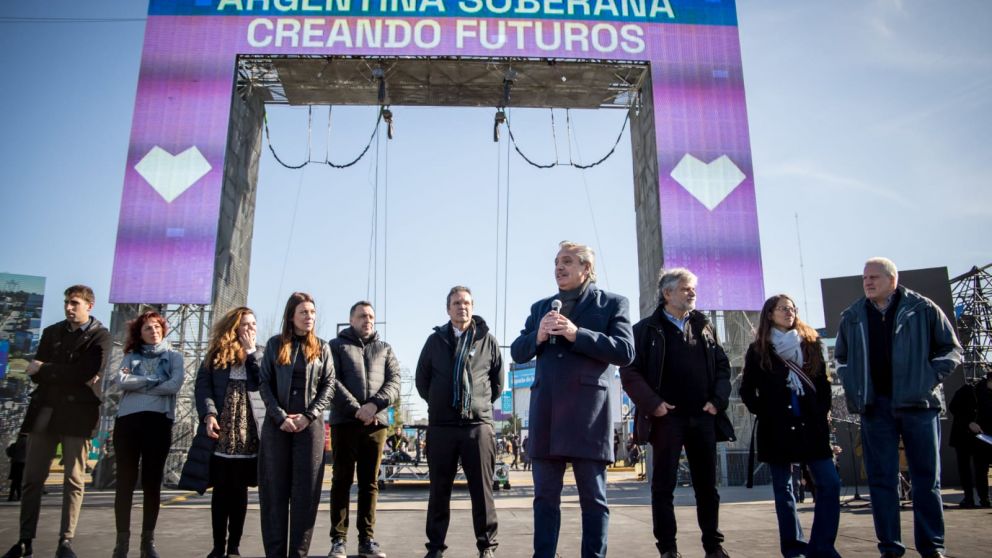 Alberto le agradeció a Cristina el haber creado Tecnópolis en 2011
