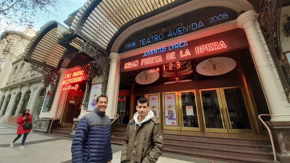Adrián Maldonado y Tomás Aldrey, felices en la reapertura