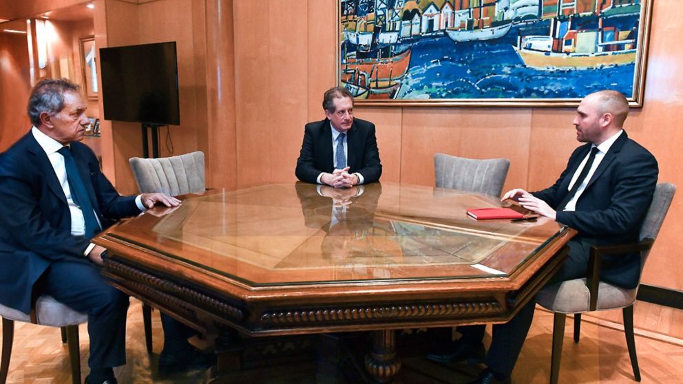 Scioli, Guzmán y Pesce