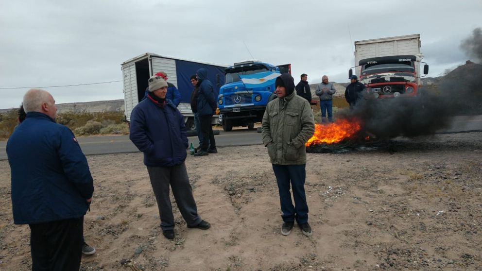 Corte de rutas en Río Negro